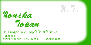 monika topan business card